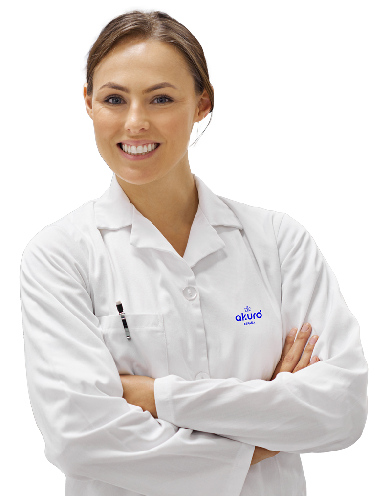 Farmacéutica Akuro España sonriente